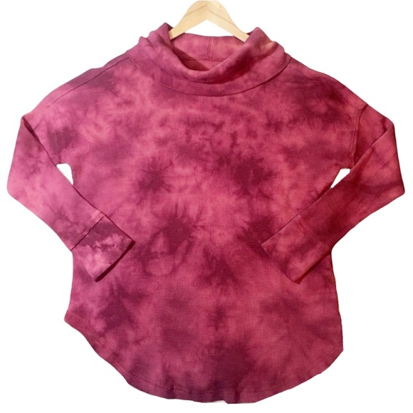 NWT Anthropologie x Maeve Ainsley Tie-Dye Cowl Neck Pullover - Picture 3 of 6